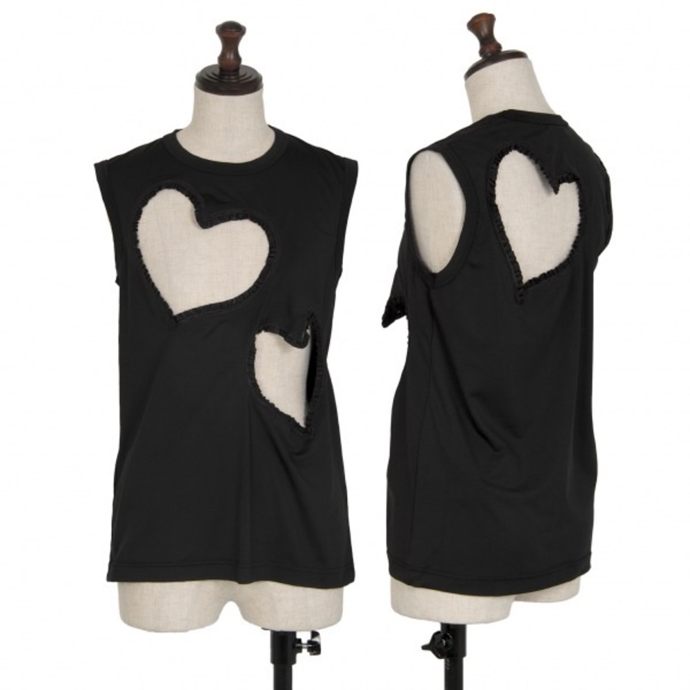 Comme Des Garcons Heart cutout sleeveless top